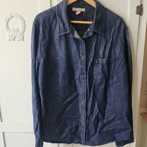 XL Banana Republic Dark Blue Casual Shirt